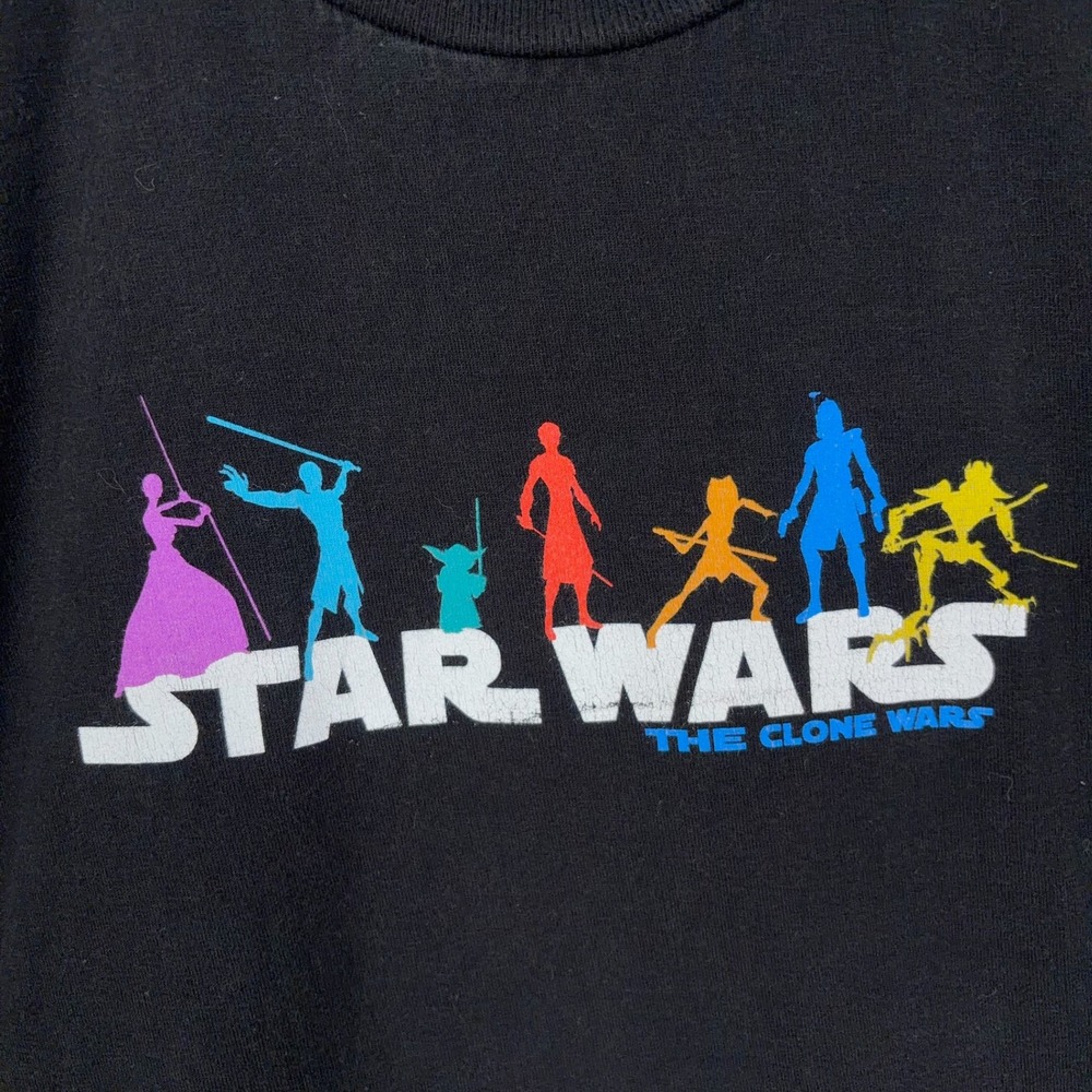 Her Universe Star Wars Shirt Women XL Black Graphic The Clone Wars Sci-Fi Tee - Picture 2 of 9